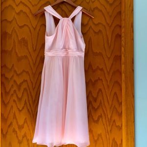 David’s bridal size 4, blush pink, halter dress